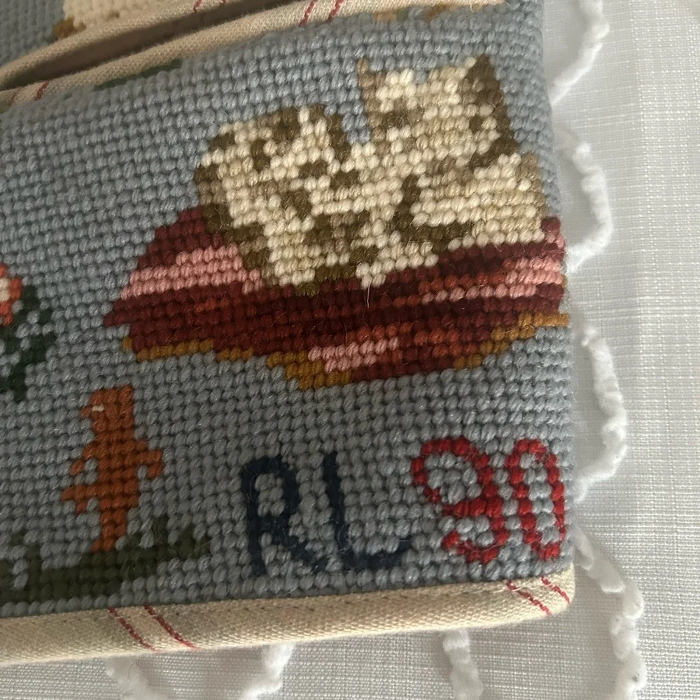 Ralph Lauren Kids Embroidered Vest with Blue and Red Accents - Picture 3 of 14